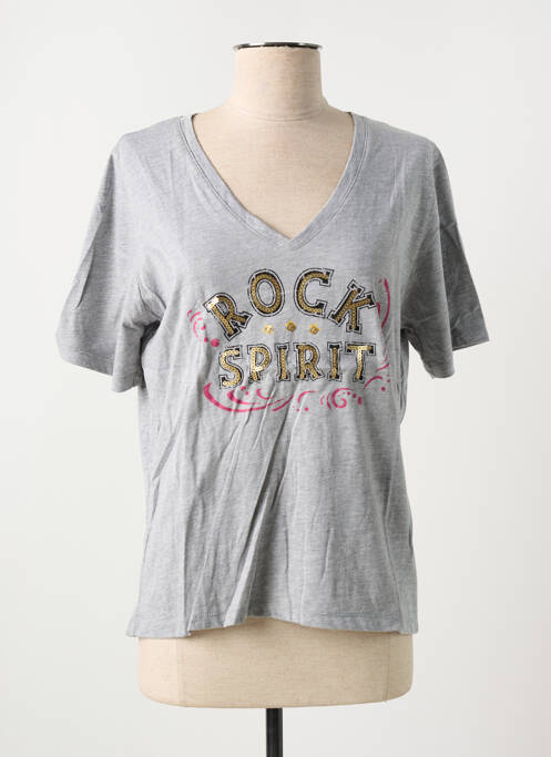 Tricou gri ROSE GARDEN femeie