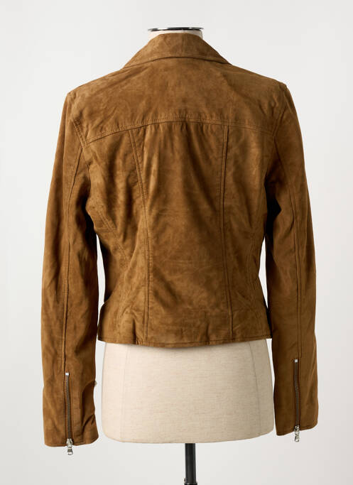 Geci din piele ecologică maro ROSE GARDEN femeie