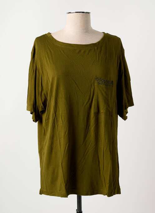 Tricou verde ROSE GARDEN femeie