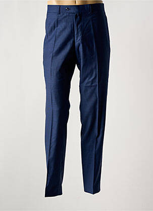 Pantalon slim talie cu cleme talie înaltă albastru BARUTTI bărbat