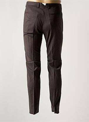 Pantalon slim talie cu cleme talie joasă maro BARUTTI bărbat