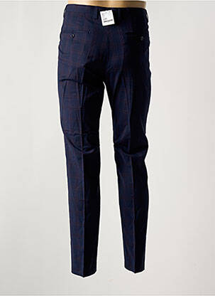 Pantalon slim talie cu cleme talie înaltă albastru BARUTTI bărbat
