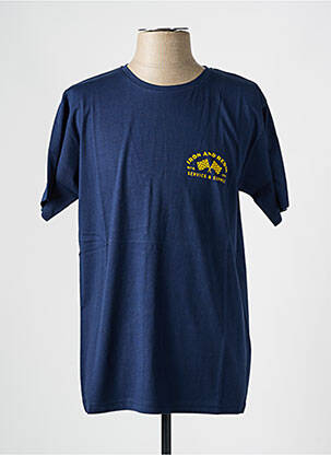 Tricou croială dreaptă mâneci scurte albastru IRON AND RESIN bărbat