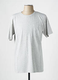 Tricou croială dreaptă mâneci scurte gri IRON AND RESIN homme