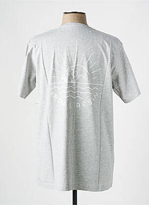 Tricou croială dreaptă mâneci scurte gri IRON AND RESIN bărbat