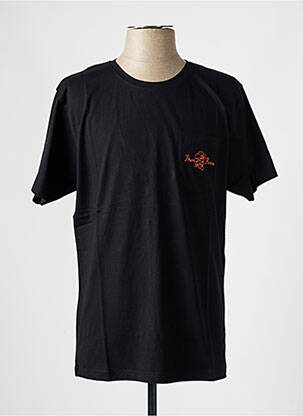 Tricou croială dreaptă mâneci scurte negru IRON AND RESIN bărbat