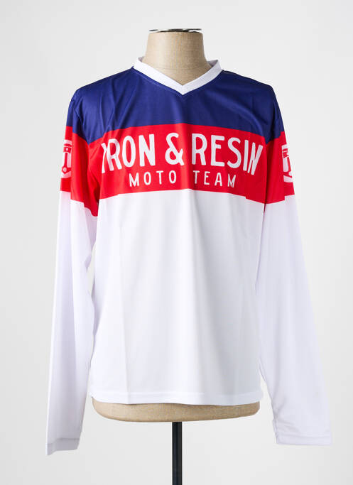 Tricou alb IRON AND RESIN bărbat