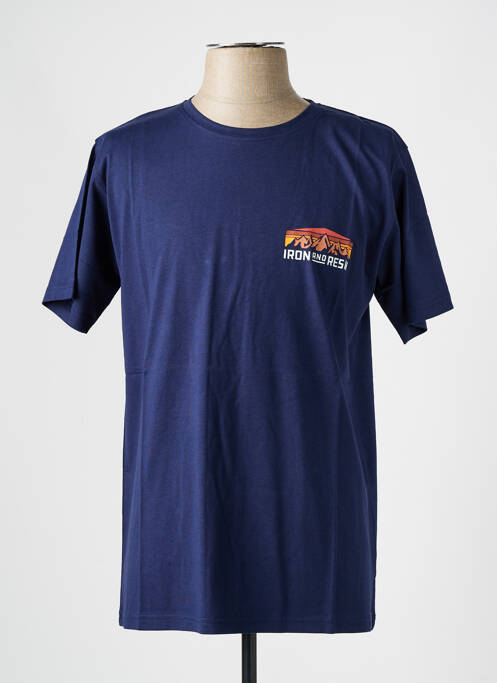 Tricou albastru IRON AND RESIN bărbat