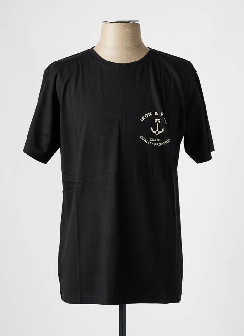 Tricou negru IRON AND RESIN bărbat