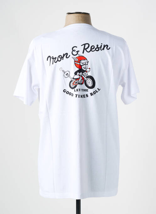Tricou alb IRON AND RESIN bărbat