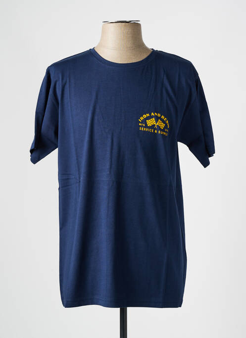 Tricou albastru IRON AND RESIN bărbat