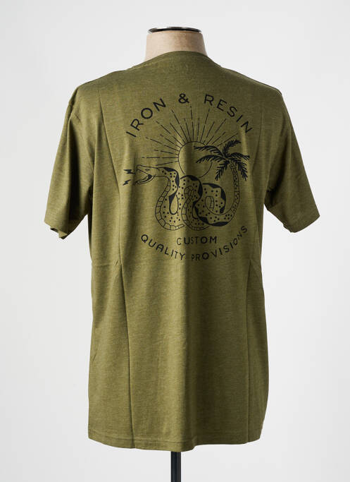 Tricou verde IRON AND RESIN bărbat