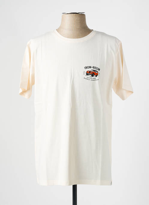 Tricou bej IRON AND RESIN bărbat