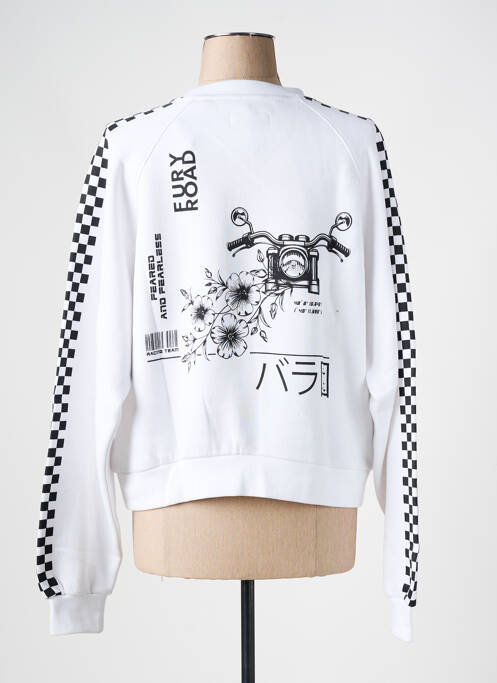 Pulover alb ROSE GARDEN femeie