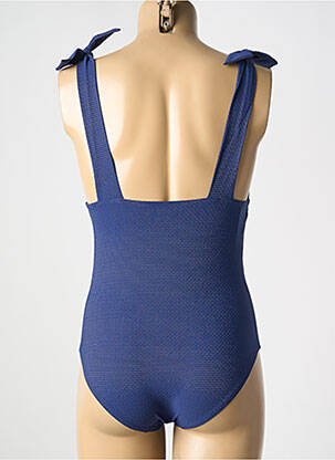 Costum de baie dintr-o singură piesă elasticitate top triunghiuri albastru SIMONE PERELE femeie