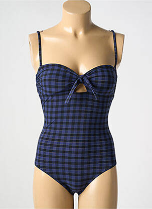 Costum de baie dintr-o singură piesă albastru SIMONE PERELE femeie