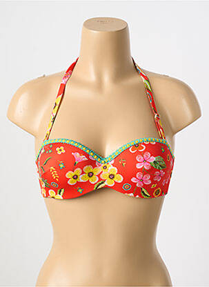 Sutien de costum de baie roșu ANTIGEL femeie