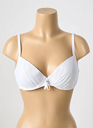 Sutien de costum de baie elasticitate top sutien modelat alb ANTIGEL femeie
