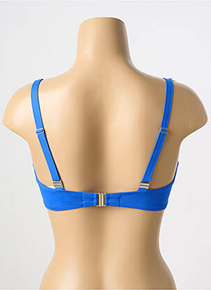 Sutien de costum de baie elasticitate top sutien modelat albastru ANTIGEL femeie