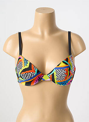 Sutien de costum de baie elasticitate top sutien modelat negru ANTIGEL femeie