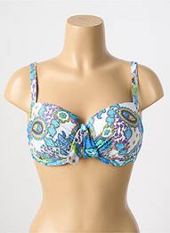 Sutien de costum de baie top sutien modelat top sutien modelat albastru ANTIGEL femme