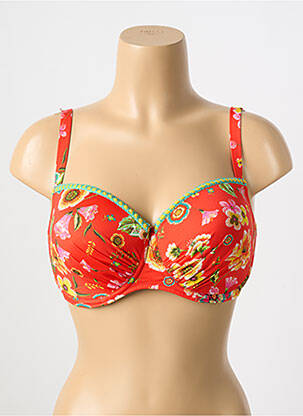 Sutien de costum de baie roșu ANTIGEL femeie