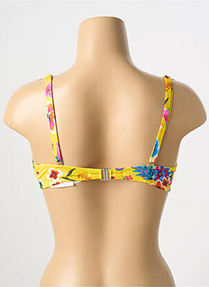 Sutien de costum de baie elasticitate top sutien modelat galben ANTIGEL femeie