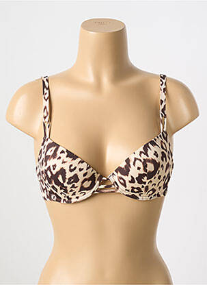 Sutien de costum de baie elasticitate top sutien modelat maro ANTIGEL femeie