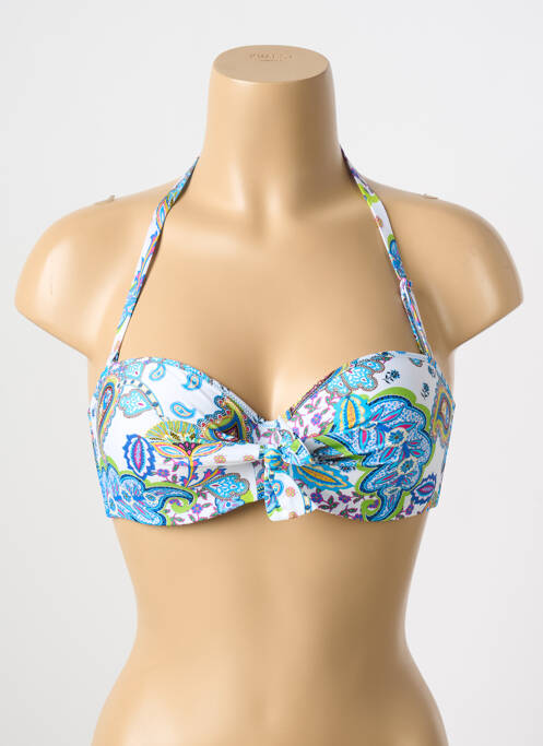 Sutien de costum de baie albastru ANTIGEL femeie