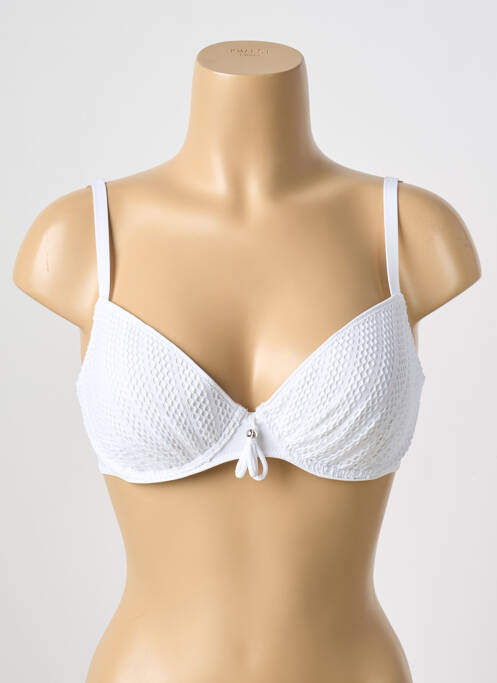 Sutien de costum de baie alb ANTIGEL femeie