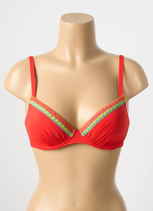 Sutien de costum de baie elasticitate top sutien modelat roșu ANTIGEL femme