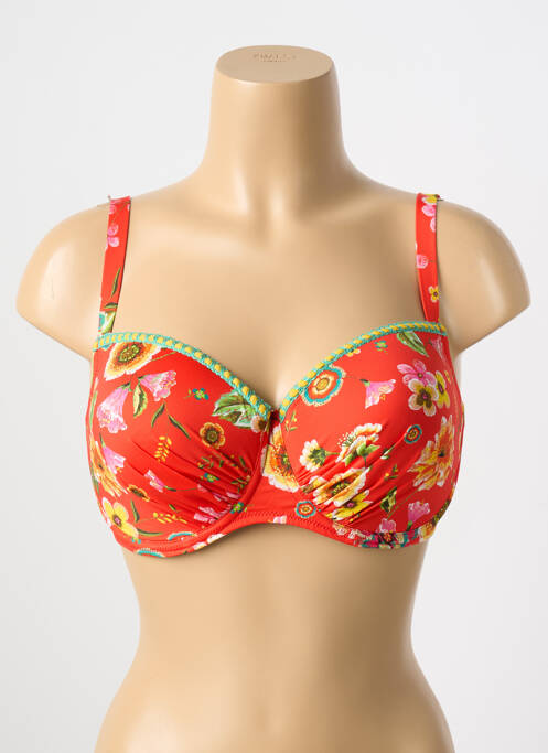 Sutien de costum de baie roșu ANTIGEL femeie