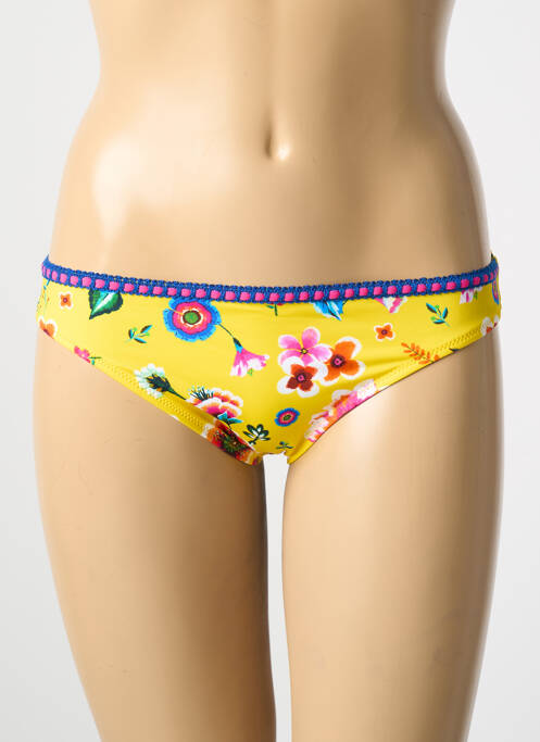 Chiloți de baie galben ANTIGEL femeie