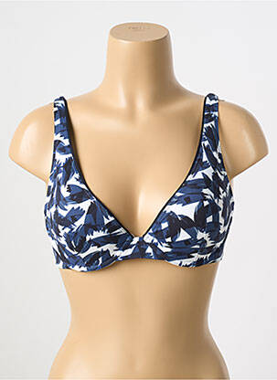 Sutien de costum de baie elasticitate top sutien modelat albastru SIMONE PERELE femeie