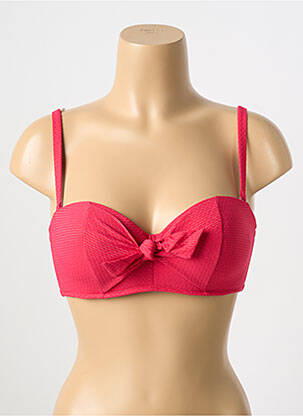 Sutien de costum de baie elasticitate sutien balconet cu decolteu înalt roz SIMONE PERELE femeie