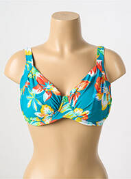 Sutien de costum de baie elasticitate sutien cupe întregi cu decolteu înalt verde BELCOR femme