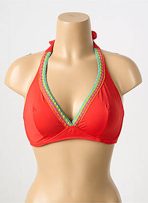 Sutien de costum de baie roșu ANTIGEL femeie
