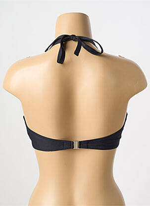 Sutien de costum de baie elasticitate sutien cupe întregi cu decolteu înalt negru ANTIGEL femeie