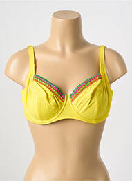 Sutien de costum de baie sutien cupe întregi cu decolteu înalt sutien cupe întregi cu decolteu înalt galben ANTIGEL femme