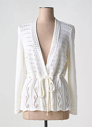 Vestă cu mâneci lungi alb MINO MORA femeie