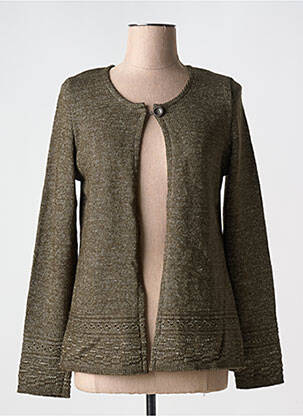 Vestă cu mâneci lungi verde GRIFFON femeie