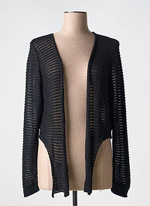 Vestă cu mâneci lungi negru COULEURS DU TEMPS femeie