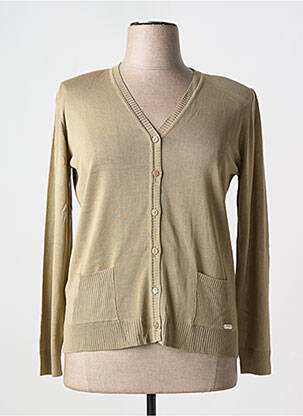 Vestă cu mâneci lungi bej MINO MORA femeie