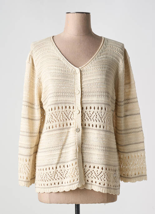 Vestă cu mâneci lungi bej MINO MORA femeie