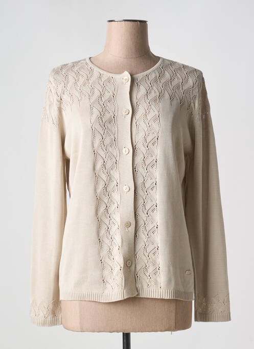 Vestă cu mâneci lungi bej MINO MORA femeie