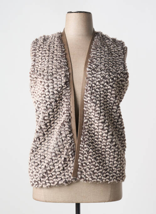 Vestă fără mâneci maro MERI & ESCA femeie