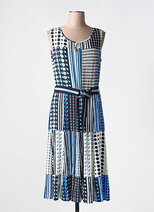 Rochie midi fără mâneci fără mâneci albastru CONCEPT K femeie