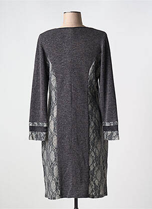 Rochie midi mâneci lungi mâneci lungi gri GUY DUBOUIS femeie