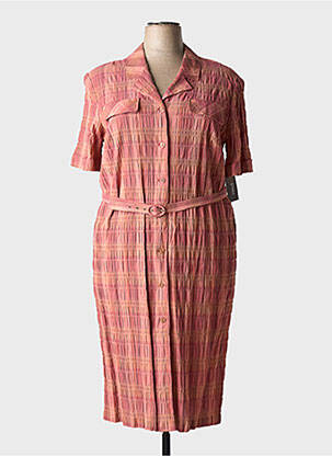 Rochie midi roz GUY DUBOUIS femeie