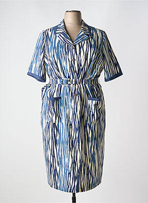 Rochie midi albastru FRANCOISE DE FRANCE femeie